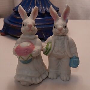 Mr. & Mrs. Easter Bunny (The Grumpiest Easter Bunnies Ever) Easter Decor Figures